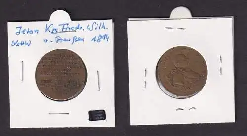 Medaille Medal Peace of Paris 1814 Friedrich Wilhelm von Preußen (159973)