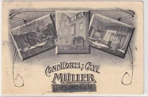 14532 AK Conditorei & Café Müller Treuen Bahnpost 1921