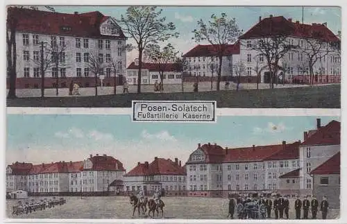 79867 Feldpost Ak Posen-Solatsch (Poznań) - Fußartillerie Kaserne 1917