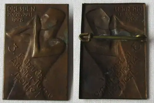 altes Abzeichen 3.Sächsischer Arbeiter-Turn- und Sportfest Dresden 1928 (149848)