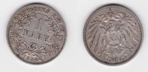 1 Mark Silber Münze Kaiserreich 1904 G, Jäger 17 (151652)