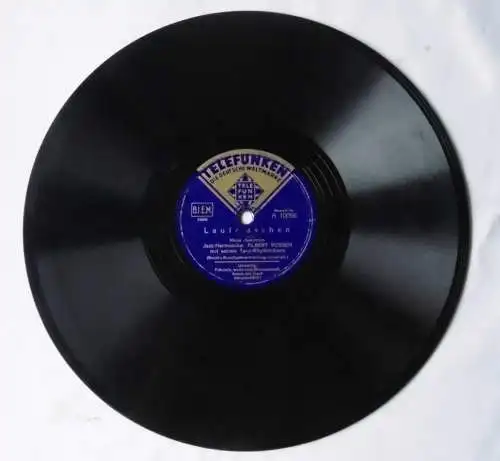 112118 Schellackplatte Telefunken "Laufmaschen" u.a. um 1930