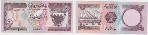 1/2 Dinar Banknote Bahrain bankfrisch UNC (129496)