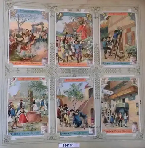 Liebigbilder Serie 540, Pfingstgebräuche, komplett 1902 (L114166)