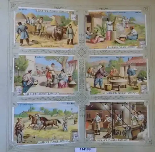 Liebigbilder Serie 526, Das Brot, komplett 1902 (L114199)