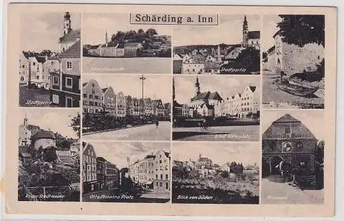 35009 AK Schärding am Inn - Stadtpartie, Museum, Otto Planetta Platz, Wassertor