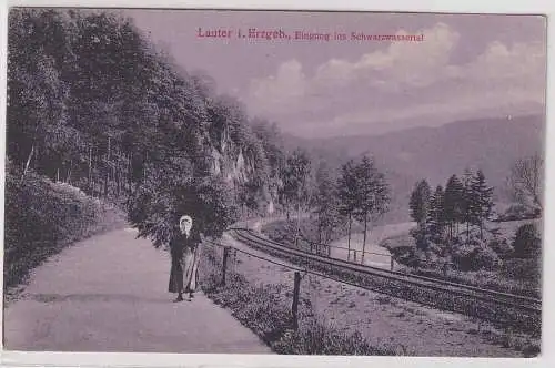 11174 AK Lauter im Erzgebirge - Eingang ins Schwarzwassertal