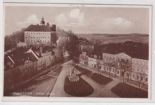 905517 AK Frauenstein im Erzgebirge - Luftaufnahme 1929 Bahnpost