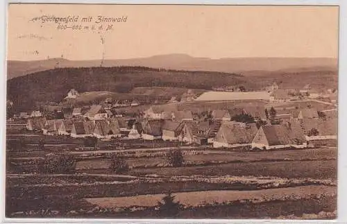 18022 AK Georgenfeld mit Zinnwald - Ortsansicht 1926