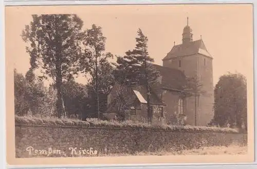 33616 Foto Ak Pomßen Kirche um 1940
