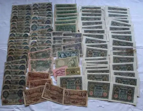 Sammlung mit 100 Banknoten Deutschland Deutsches Reich (169890)