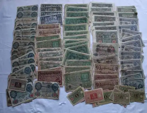 Sammlung mit 100 Banknoten Deutschland Deutsches Reich (169890)
