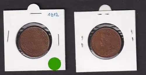 1 Cent Kupfer Münze Kanada Canada 1912 (150693)
