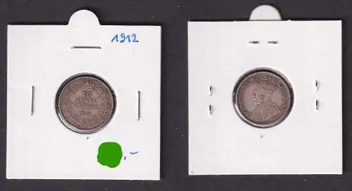10 Cents Silber Münze Kanada 1912 (151502)