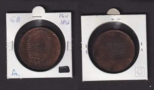 Bronze Medaille Großbritannien London Riesenrad 1902 (166015)