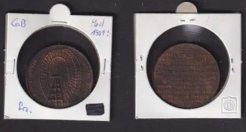 Bronze Medaille Großbritannien London Riesenrad 1902 (140019)