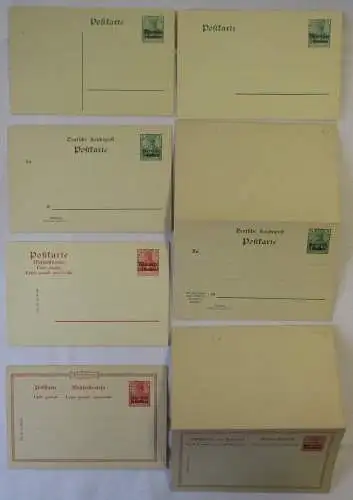 7 Ganzsachen AK Deutsche Post in Marocco 5+10 Centimos