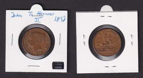 Jeton Großbritannien To Hanover 1837 Königin Victoria 1862 (164340)