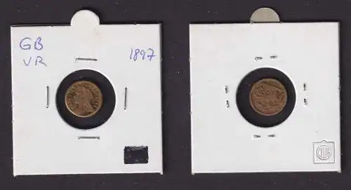 Jeton Großbritannien Bavarien Spielmünze Sovereign 1897 (166950)