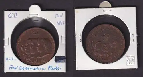Medaille Großbritannien Vour Generations of the british Royal 1897 (168055)
