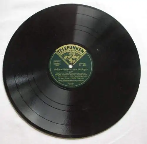Schellack Platte Telefunken "Weihnachtslieder zum mitsingen" (160172)