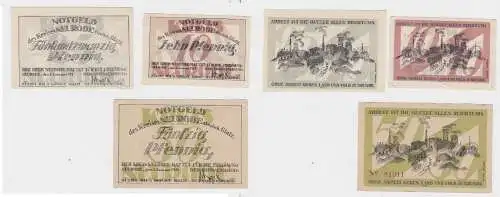 10, 25 & 50 Pfennig Banknoten Kreis Neurode Grafsch.Glatz 1921 (132643)