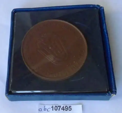 DDR Porzellan Medaille 25 Jahre Mitarbeit CDU im Etui (107495)
