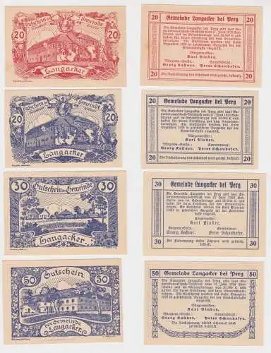 2x 20 und 30, 50 Heller Banknoten Langacker (138716)
