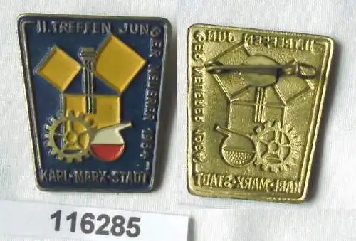 DDR Abzeichen II.Treffen Junger Neuerer Karl Marx Stadt 1964 (116285)