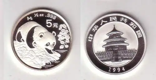 5 Yuan Silber Muenze China Panda 1994 (111577)