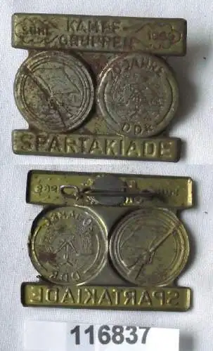 DDR Abzeichen Kampfgruppen Spartakiade der Arbeiterklasse Suhl 1969 (116837)