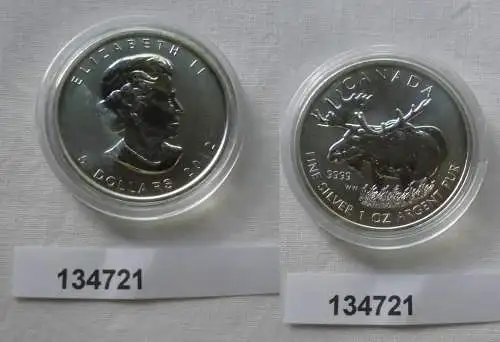 5 Dollar Silbermünze Kanada Elch 2012 1 Unze Feinsilber (134721)