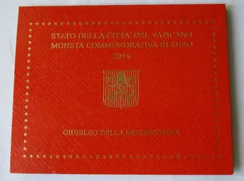 Vatikan 2 Euro 2016 Hl. Jahr der Barmherzigkeit Blister/Folder Stgl.(158169)