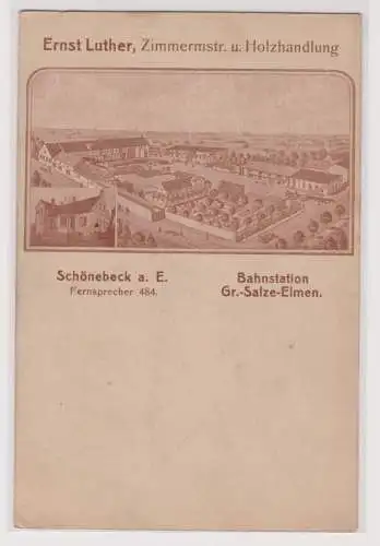 900294 Ak Schönebeck a.E. Bahnstation Groß-Salze-Elmen um 1910