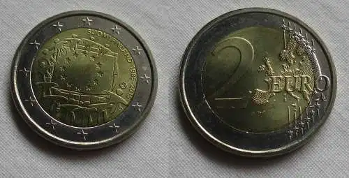 2 Euro Gedenkmünze Finnland 30 JAHRE EUROPAFLAGGE 2015 Stgl. (158330)