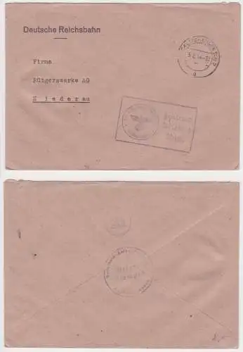 96379 Brief Reichsbahn Ausbesserungswerk Recklinghausen 5.2.1944