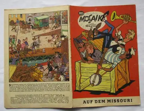 seltenes Mosaik Heft Hannes Hegen Digedags Nr.183 Schwarze Serie (104624)