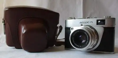 Altix N mit Q1 Tessar 2.8/50 mm Alu Objektiv Ledertasche (114027)