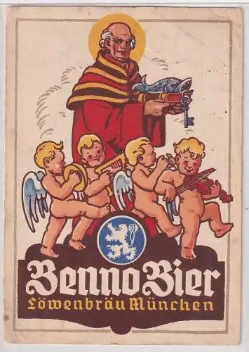 10021 Reklame AK Benno Bier Löwenbräu München 1939
