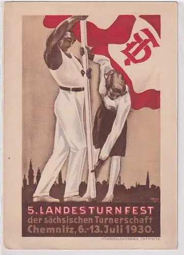 12837 AK 5. Landesturnfest der sächs. Turnerschaft Chemnitz 6.-13. Juli 1930