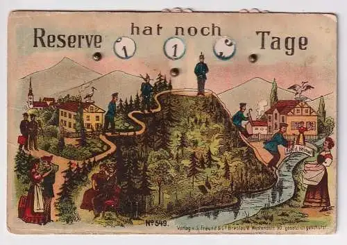 55985 mechanische AK Reserve hat noch Tage Verlag S.Freund & Co. Breslau No. 549
