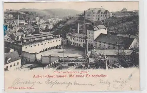 85295 Ak Actien Bierbrauerei Meissner Felsenkeller 1900