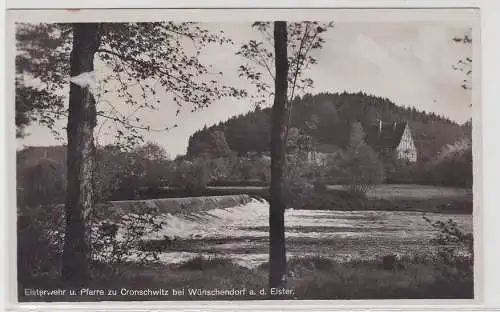 03135 AK Elsterwehr und Pfarre zu Cronschwitz bei Wünschendorf an der Elster