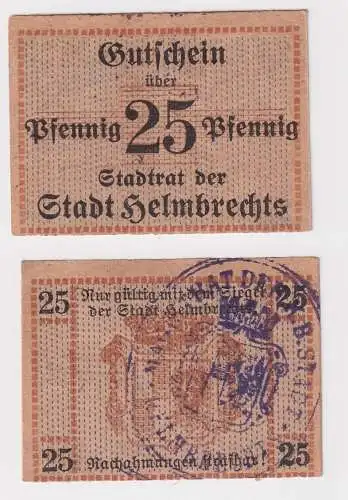 25 Pfennig Banknote Notgeld Stadt Helmbrechts o.D. (168481)