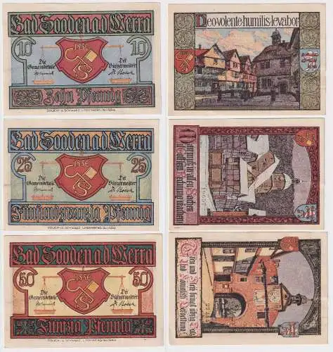 3 Banknoten Notgeld der Stadt Bad Sooden o.D. (168677)