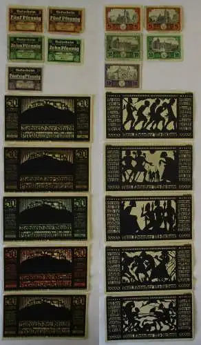10 Banknoten Notgeld der Stadt Freyburg 1920-1921 (166909)