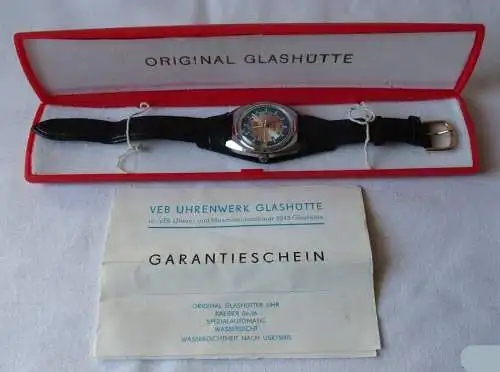 GUB Glashütte Spezimatic 26 Rubis Armbanduhr Automatik Kaliber 75 OVP (101649)