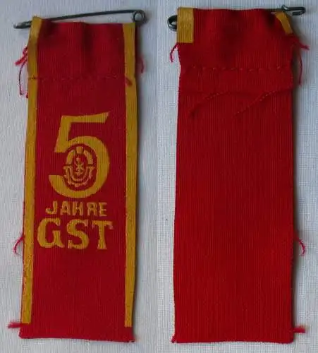 DDR Abzeichen Stoffband 5 Jahre GST Gesellschaft für Sport und Technik (106207)