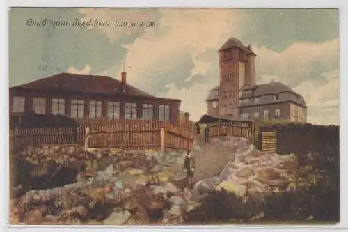 47061 Ak Gruß vom Jeschken Ještěd Totalansicht Tschechien 1907