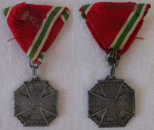 Österreich Orden Kreuz Karl Truppenkreuz 1916 am Band (105699)